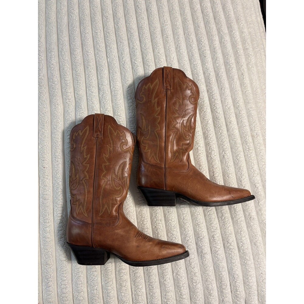Twisted X western cowboy Boot Womens 7C brown paisley fall pumpkin patch WWT0004